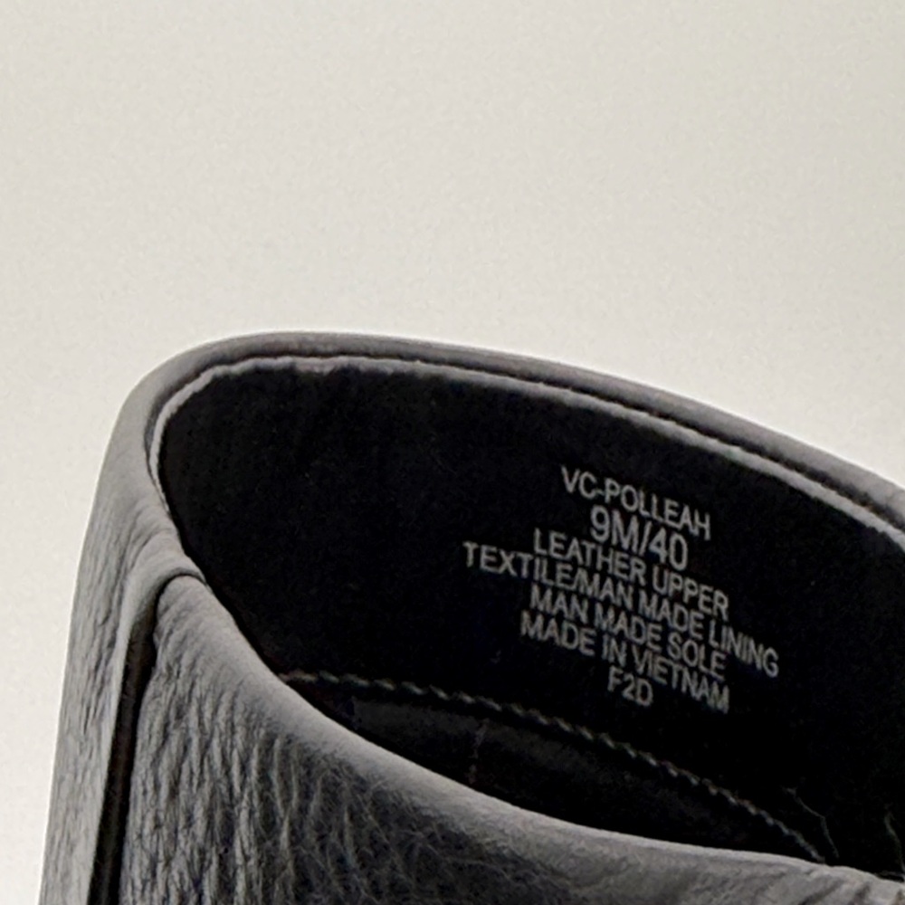 Vince Camuto women Polleat Bootie black leather ankle heeled boots pointed toe 9 - Picture 5 of 11